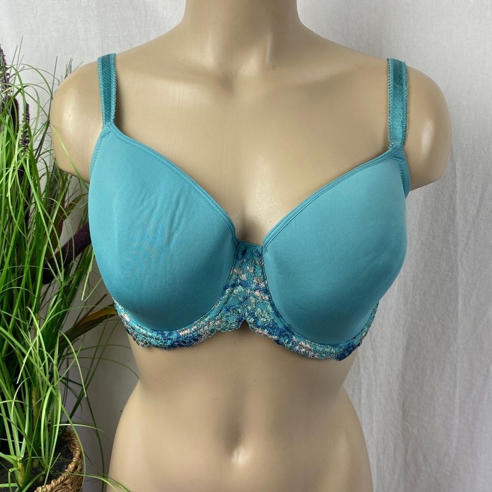 Wacoal Blue 853191 Embrace Lace T Shirt Bra 34G